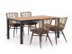 Intenso Asti/Fidenza 160cm dining tuinset 5-delig