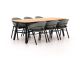Hartman Tubb dining tuinset 240cm 7-delig verstelbaar