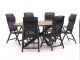 Forza Capri/Fidenza ovaal 220cm dining tuinset 7-delig verstelbaar