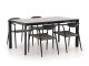 Manifesto Cavone/Sestino 160cm dining tuinset 5-delig stapelbaar