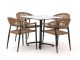 Manifesto Belpasso/Canzo 80cm dining tuinset 5-delig stapelbaar inklapbaar