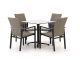 Manifesto Villongo/Canzo 80cm dining tuinset 5-delig stapelbaar inklapbaar
