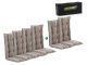 Madison tuinkussen set van 6 hoge rug