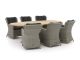 Intenso Milano/ROUGH-Y Ellips 240cm dining tuinset 7-delig