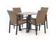 Manifesto Villongo/Canzo 80cm dining tuinset 5-delig stapelbaar inklapbaar