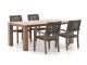 ROUGH-Batang Rope/ROUGH-X 200cm dining tuinset 5-delig stapelbaar