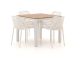 Forza Ripi/Fidenza 90cm dining tuinset 5-delig stapelbaar