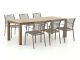 Apple Bee Hawaii/ROUGH-S 220cm dining tuinset 7-delig stapelbaar