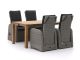 Intenso Umbria/ROUGH-S 160cm dining tuinset 5-delig verstelbaar