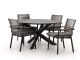Bellagio Marudo/Lodola ø 130cm dining tuinset 5-delig stapelbaar