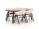 Hartman Tubb dining tuinset 185cm 5-delig verstelbaar