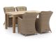 Intenso Milano/ROUGH-S 160cm dining tuinset 5-delig