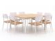 Bellagio Cino/Linosa 160x160cm dining tuinset 9-delig stapelbaar
