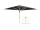 Glatz Fortello LED parasol 400x400cm