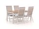 Bellagio Avenza/Fidenza 160cm dining tuinset 5-delig verstelbaar