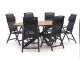 Forza Capri/Fidenza ovaal 180cm dining tuinset 5-delig verstelbaar