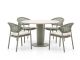 Hartman Taragona/Girona ø120cm dining tuinset 5-delig stapelbaar