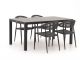 Manifesto Belpasso/Fidenza 160cm dining tuinset 5-delig stapelbaar