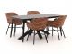 Hartman Delphine/Sophie Studio 170cm dining tuinset 5-delig