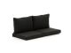 Madison loungekussenset luxe zit ca. 60x60cm rug ca. 60x40cm 4-delig