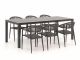 Manifesto Belpasso/Menzano 220cm dining tuinset 7-delig stapelbaar