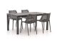 Forza Ripi/Fidenza 160cm dining tuinset 5-delig stapelbaar