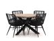 Intenso Asti/Rough-Y Ø120cm dining tuinset 5-delig