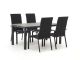 Bellagio Avio/Fidenza 160cm dining tuinset 5-delig stapelbaar