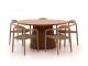 Bellagio Berbaro/Santa Severina ø150cm dining tuinset 6-delig stapelbaar