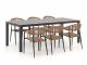 Manifesto Belpasso/Menzano 220cm dining tuinset 7-delig stapelbaar