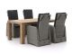 Intenso Umbria/ROUGH-X 180cm dining tuinset 5-delig verstelbaar