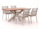 Bellagio Marudo/Induno Deens Ovaal 180cm dining tuinset 5-delig stapelbaar