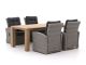 Intenso Mazzano/ROUGH-X 200cm lounge-dining tuinset 5-delig verstelbaar