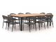 Manifesto Belpasso/Linosa 240x160cm dining tuinset 11-delig stapelbaar