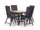Bellagio Avenza/Fidenza 90cm dining tuinset 5-delig verstelbaar