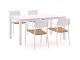 Bellagio Cino/Menzano 160cm dining tuinset 5-delig stapelbaar