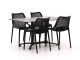 Forza Ripi/Canzo 140cm dining tuinset 5-delig stapelbaar inklapbaar