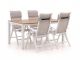 Bellagio Lugo/Fidenza 160cm dining tuinset 5-delig verstelbaar