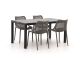 Forza Ripi/Fidenza 160cm dining tuinset 5-delig stapelbaar