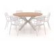 Forza Vico/Fidenza ø149cm dining tuinset 7-delig stapelbaar