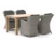 Intenso Milano/ROUGH-S 160cm dining tuinset 5-delig