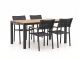 Bellagio Roma/Fidenza 160cm dining tuinset 5-delig stapelbaar