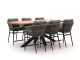 Bellagio Mineo/Induno Deens Ovaal 220cm high dining tuinset 7-delig
