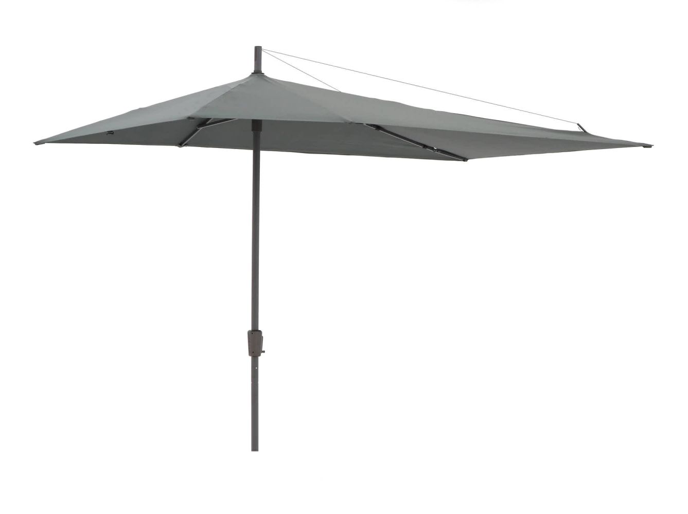 trui porselein Ewell Madison Asymetriq parasol 360x220cm - Grey (excl. voet) - Kees Smit
