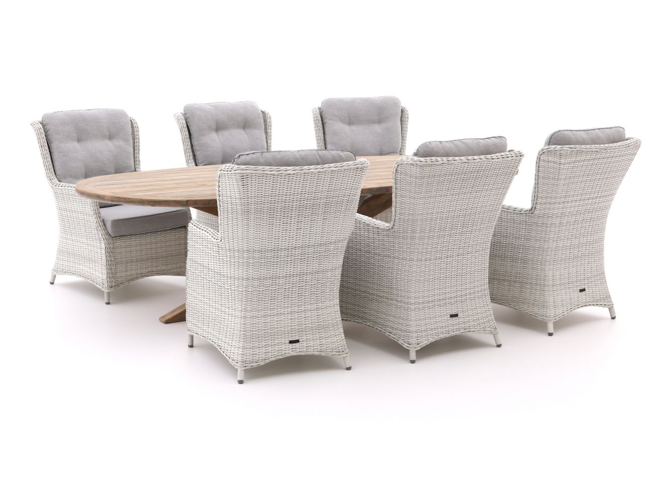 Intenso Milano/ROUGH-Y Ellips 280cm lounge-dining tuinset 7-delig