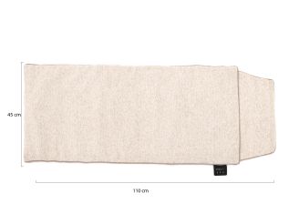 Cosiseat Lite warmtekussen 110x45cm - Teddy Beige (incl. powerbank & adapter)