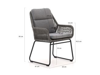 Intenso Isorella/Bresimo 260cm dining tuinset 7-delig