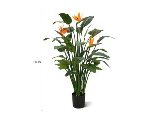 Designplants Strelitzia kunstplant (h:145cm) - Oranje t.b.v. potmaat L