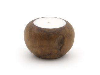 Tierra Outdoor Round Low buitenkaars ø 18cm - Teak