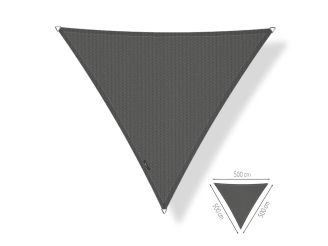 Shadow Comfort schaduwdoek driehoek 500x500x500cm - Cool Grey